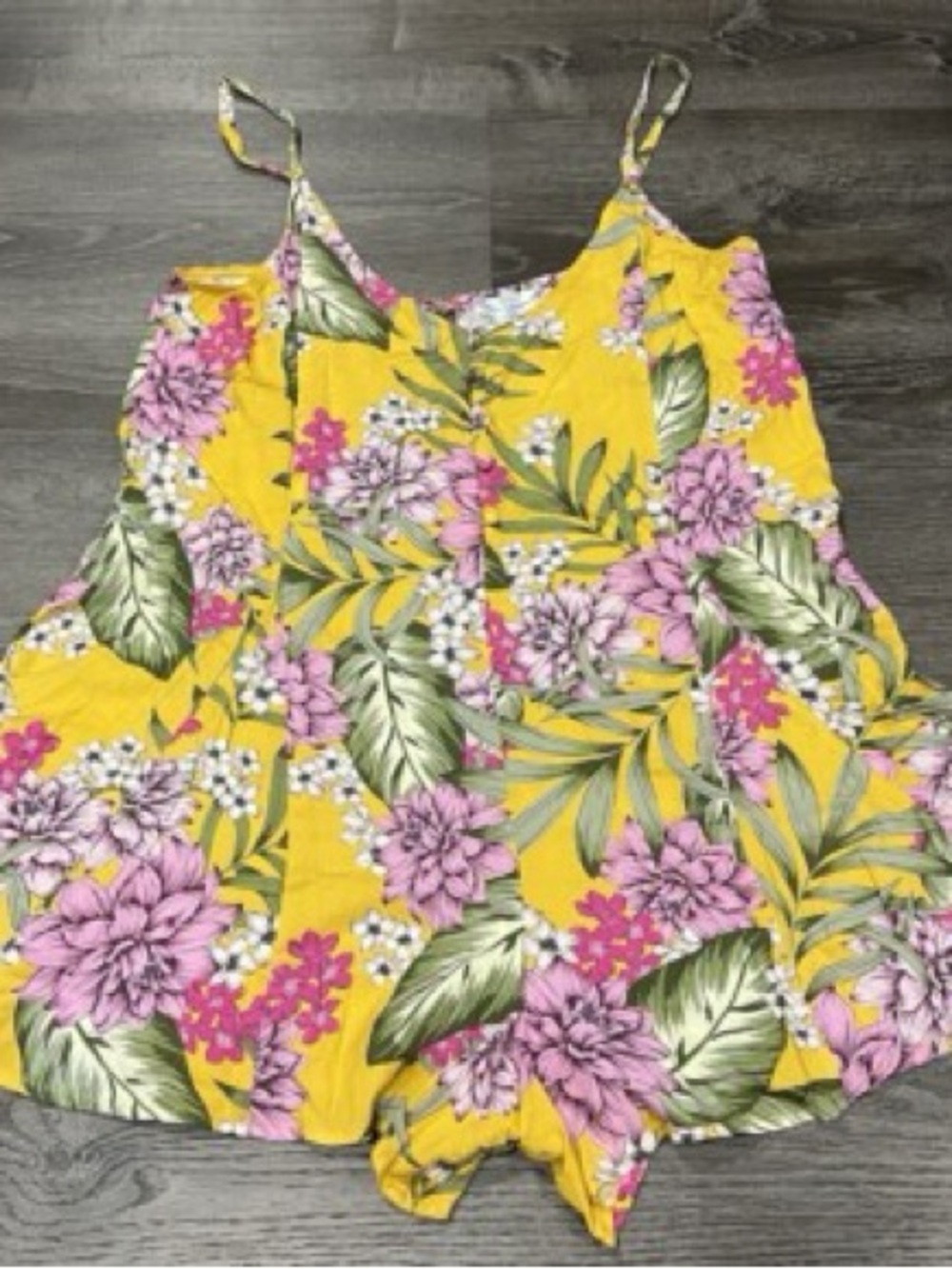Floral Yellow Guess Romper